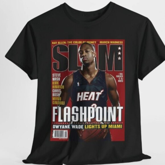 NBA FLASHPOINT HEAT DWAYNE WADE TSHIRT - MEDIUM - NWT - Picture 1 of 3